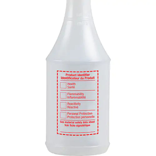 M2 24oz Round Spray Bottle with WHMIS Label