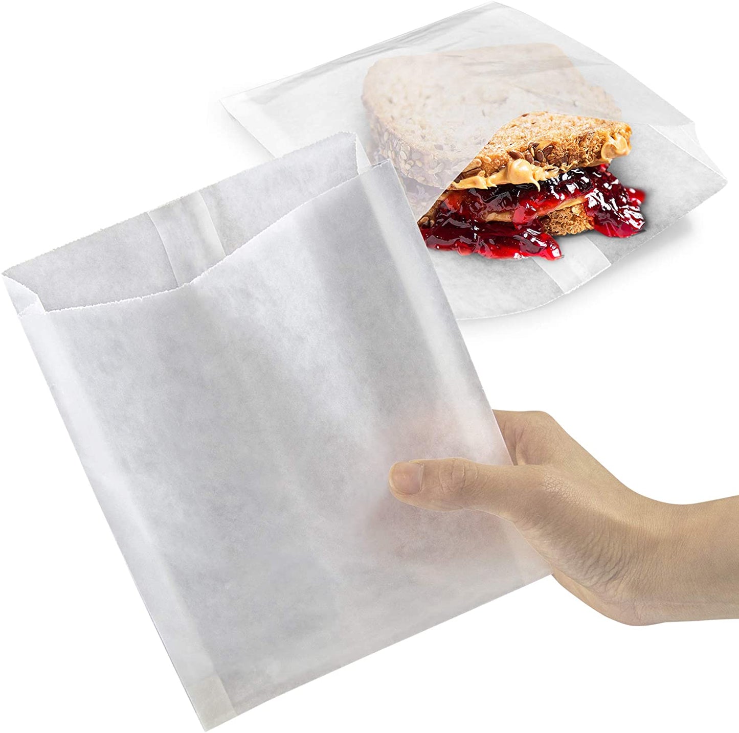 White Sandwich Bag 6x1x6 1000/CS
