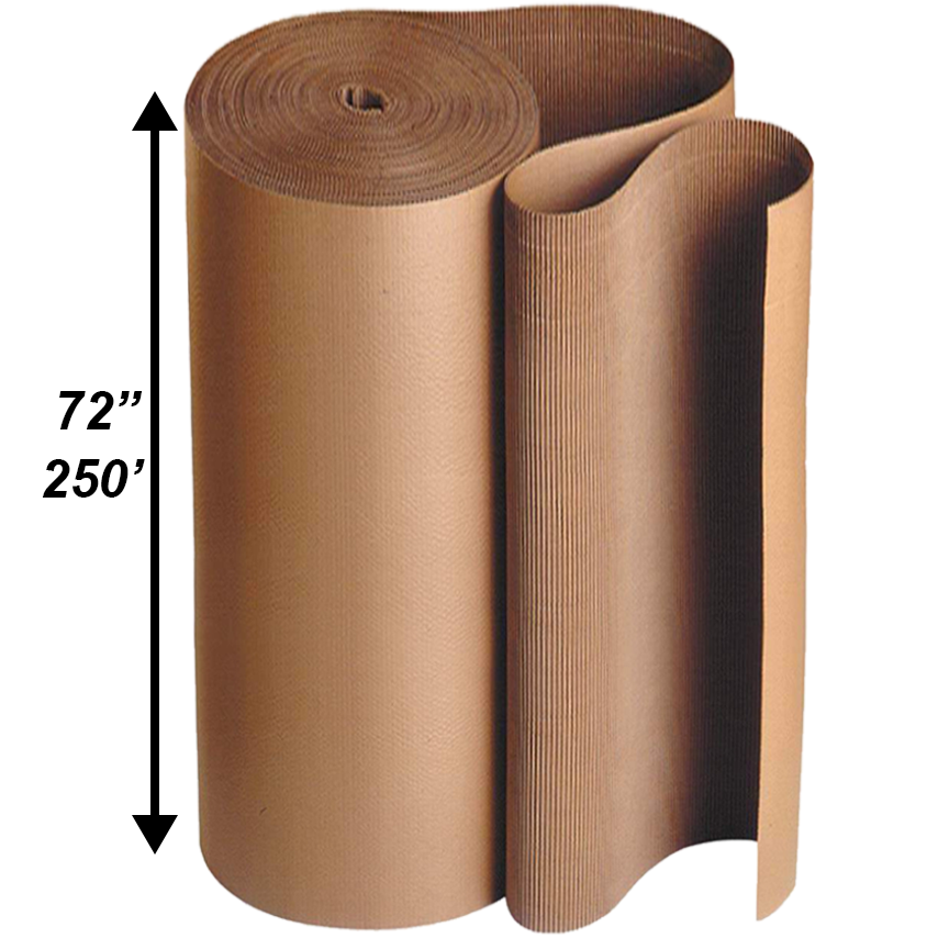 72"x250 Single Face Corrugated