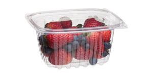 16oz eco deli hinged container 200PCS/CS, 4x50/PCS