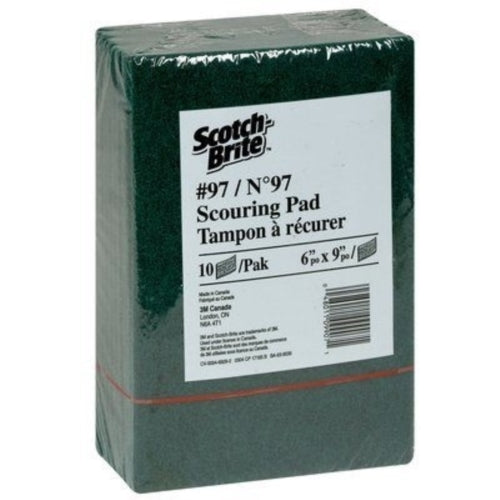 Scotch-Brite Medium Duty Scouring Pad 6"x9" 10x10 Packs