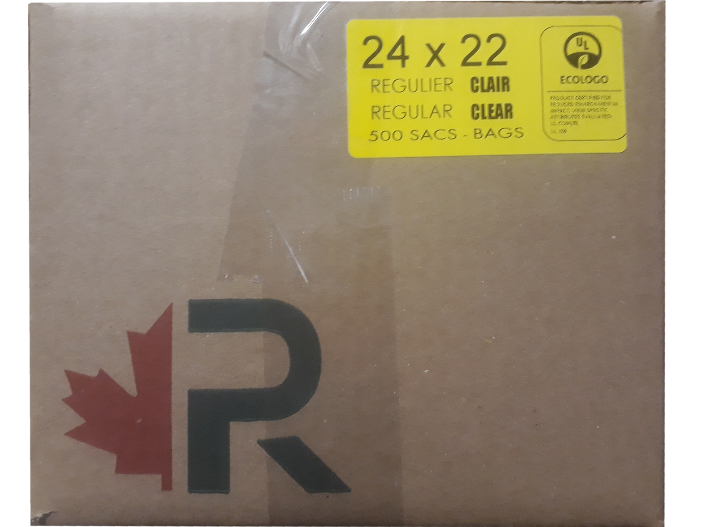 24x22 CLEAR Garbage Bags 500/cs
