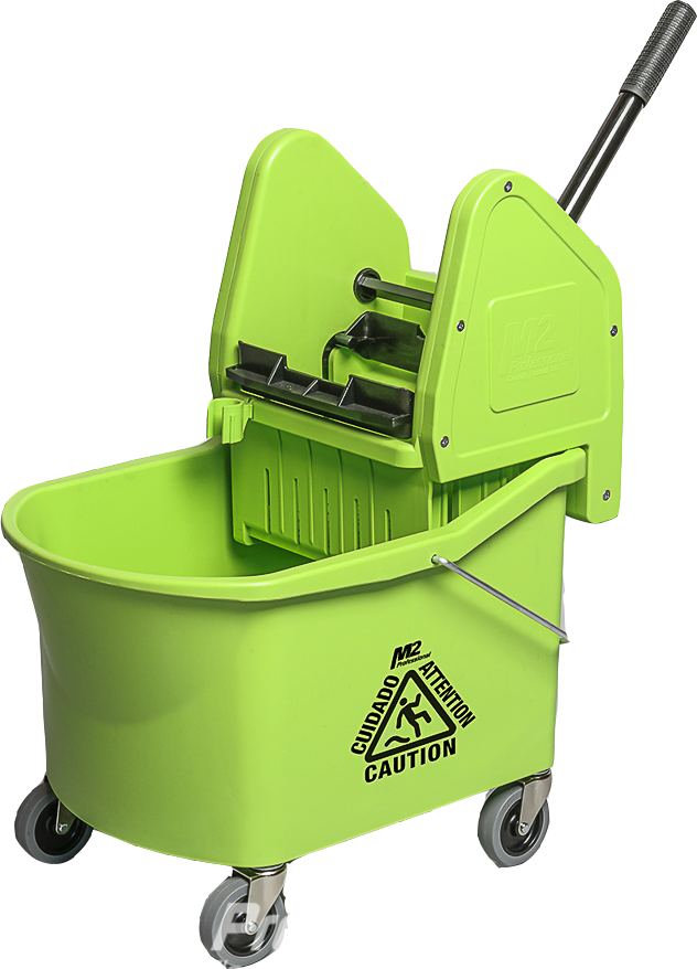 M2 32qt Grizzly Combo Downpress Mop Bucket Green