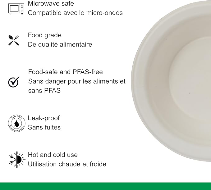 iECO 12oz Bagasse Bowl 500/CS