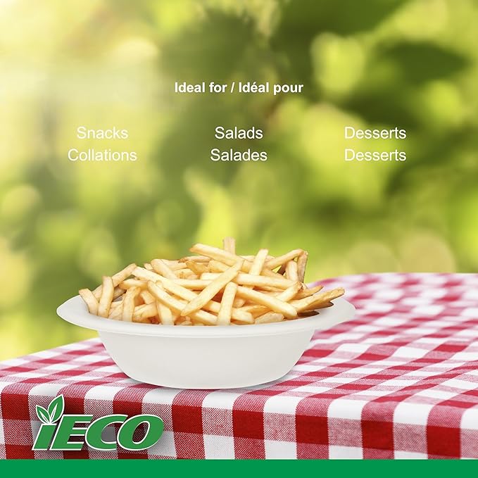iECO 12oz Bagasse Bowl 500/CS