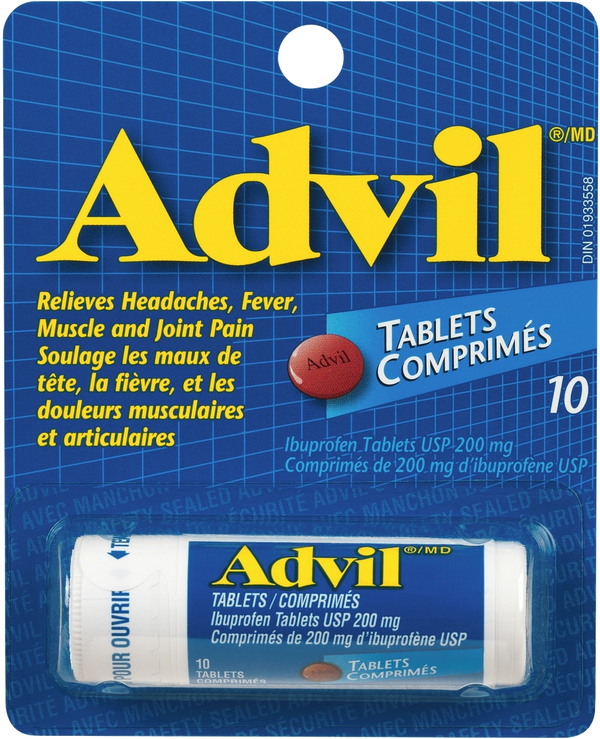 Advil Tablets Ibuprofen Tablets USP 200mg 10ct