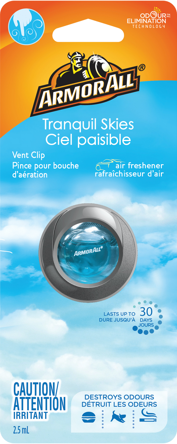 Armor All Tranquil Skies Vent Clip Air Freshener 2.5mL