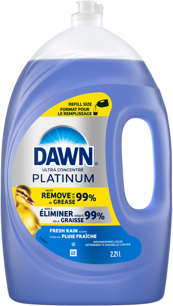 Dawn Ultra Platinum Fresh Rain Scent Dishwashing Liquid 2.21L