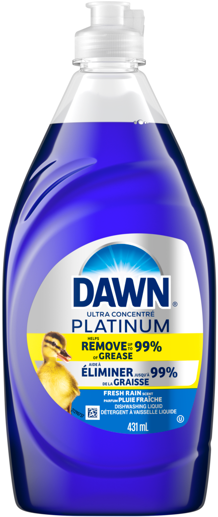 Dawn Ultra Platinum Fresh Rain Scent Dishwashing Liquid 431mL