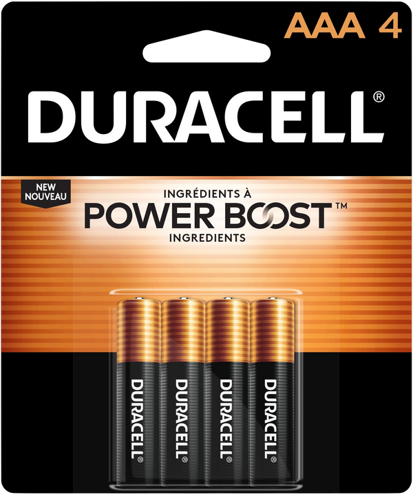 Duracell Coppertop Alkaline Batteries AAA 4ct