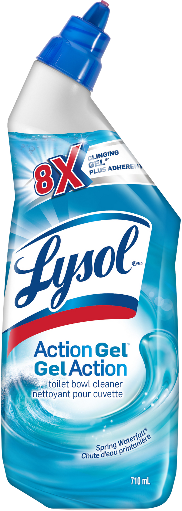 Lysol Action Gel Spring Waterfall Toilet Bowl Cleaner 710mL