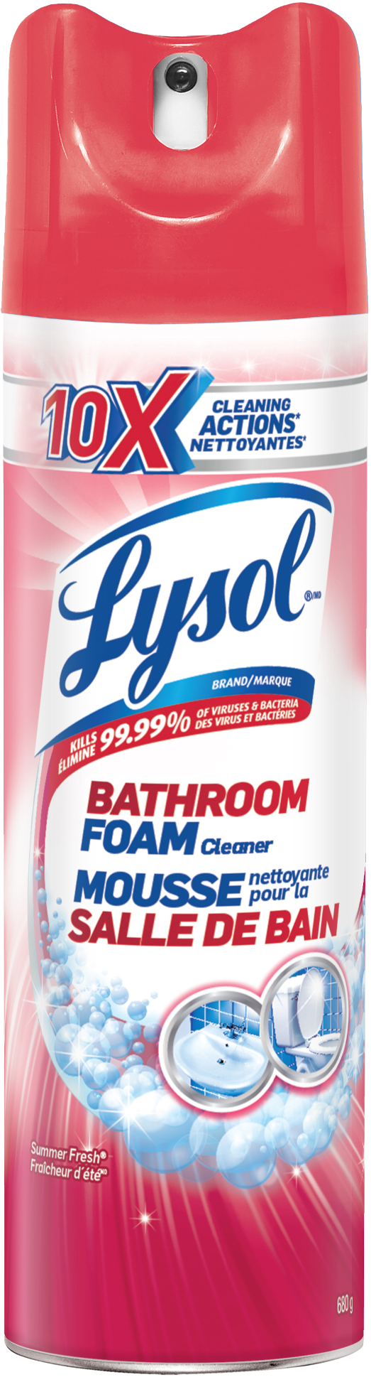 Lysol Bathroom Foam Cleaner Summer Fresh 680g