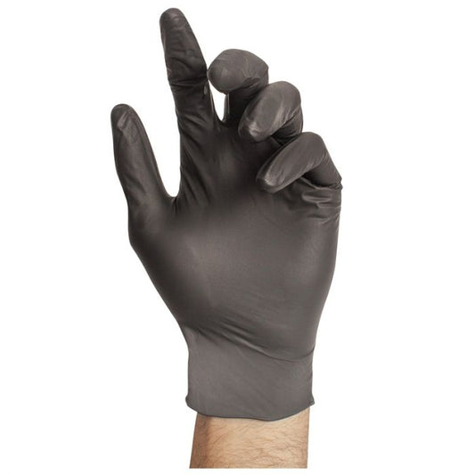 Black Nitrile Powder Free Disposable Gloves 100/BOX