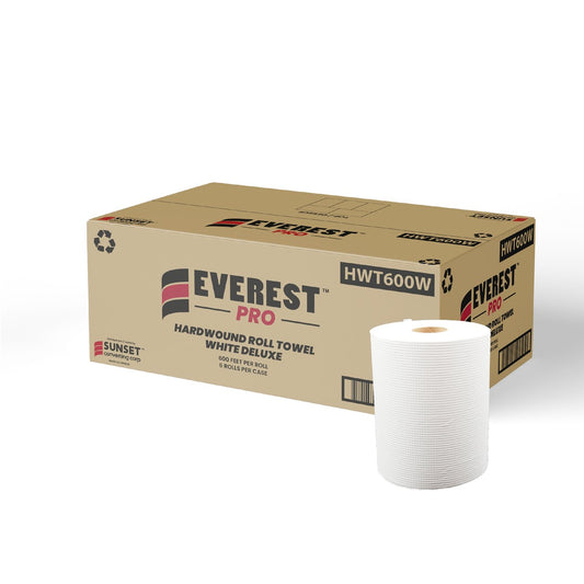 Everest Pro White Towel 600 x 6 Rolls/cs