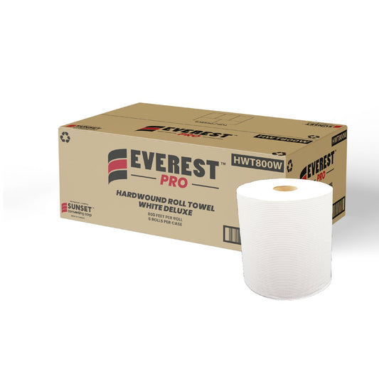 Everest Pro White Towel 800 x6 Rolls/cs