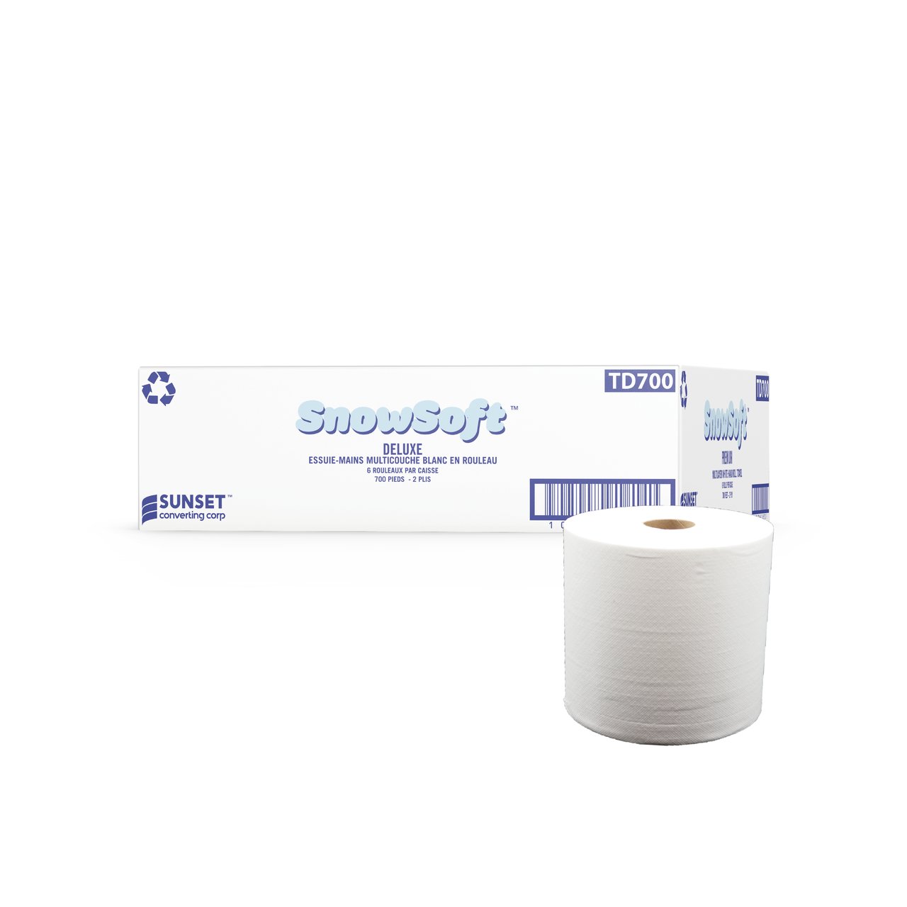 Snow Soft WHITE PAPER TOWEL 7.65x700 /6cs