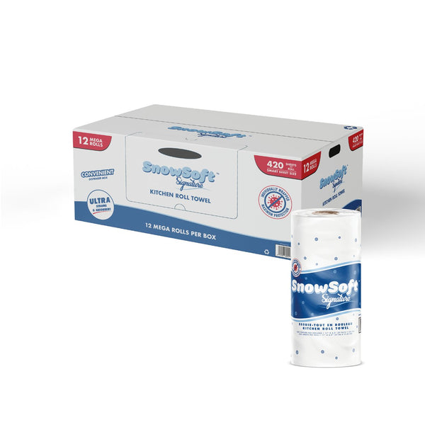 Snowsoft™ Signature Kitchen Towel, 2 ply, 12x420 Sheets