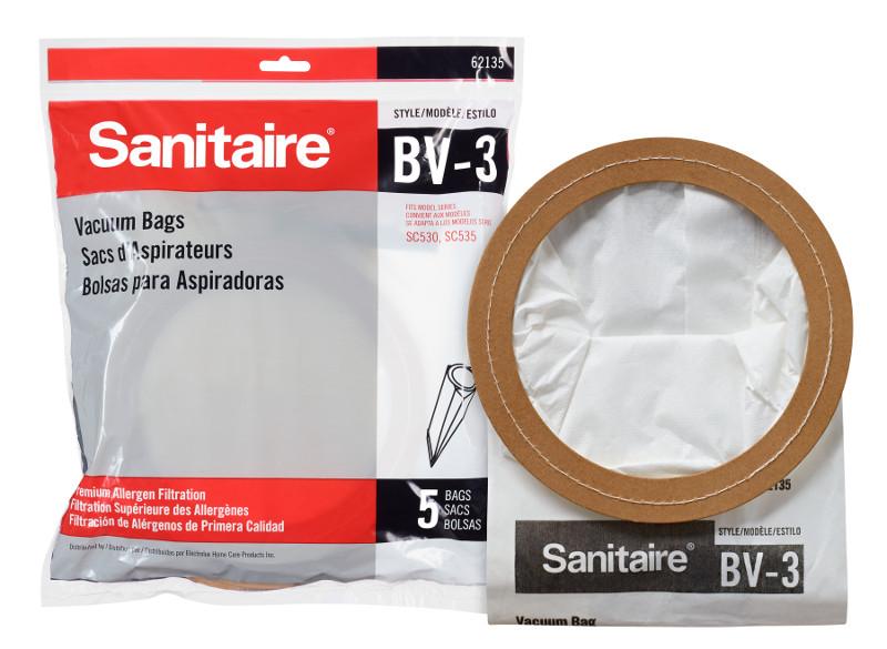 Sanitaire BV3 Quiet BackPack Bag (SC530,535/PTMV2) 5/PK - PTS
