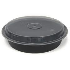 Maple 7" Round Black/Clear Lid 150/cs
