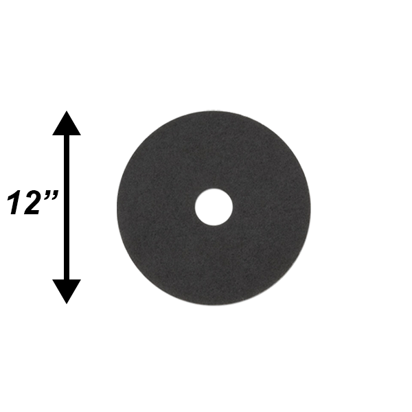 PPC 12" Black Stripping Pad EA