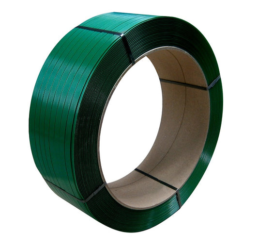 Green Polyester Strapping (PET) 1/2"x.027 x 6557 16"x6"