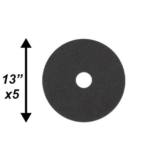 PPC 13" Black Stripping Pad 5/CS