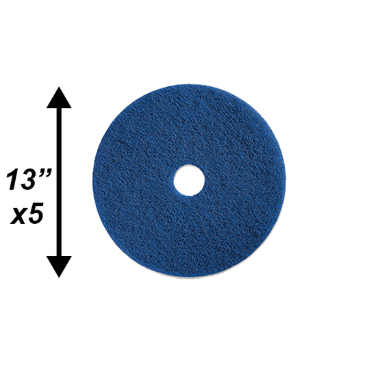 PPC 13" Blue Cleaning Pad 5/CS