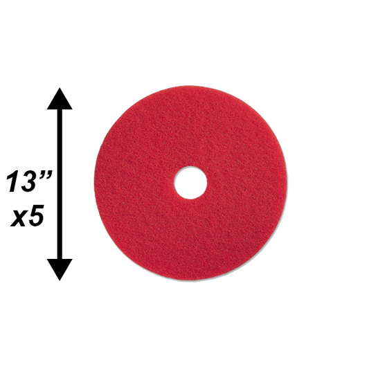 PPC 13" Red Buffing Pad 5/CS