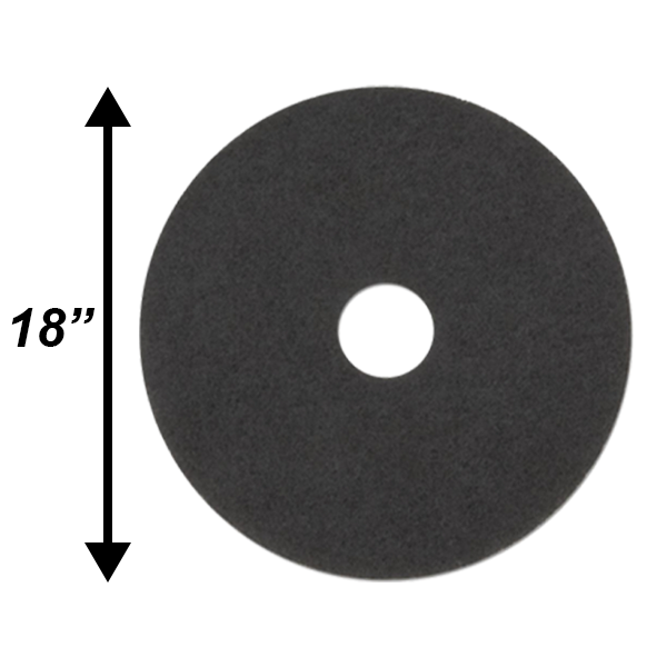 PPC 18" Black Stripping Pad EA