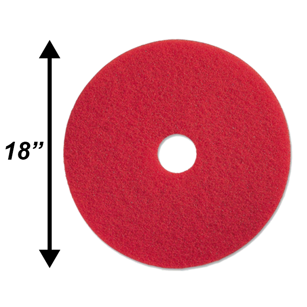 PPC 18" Red Buffing Pad EA