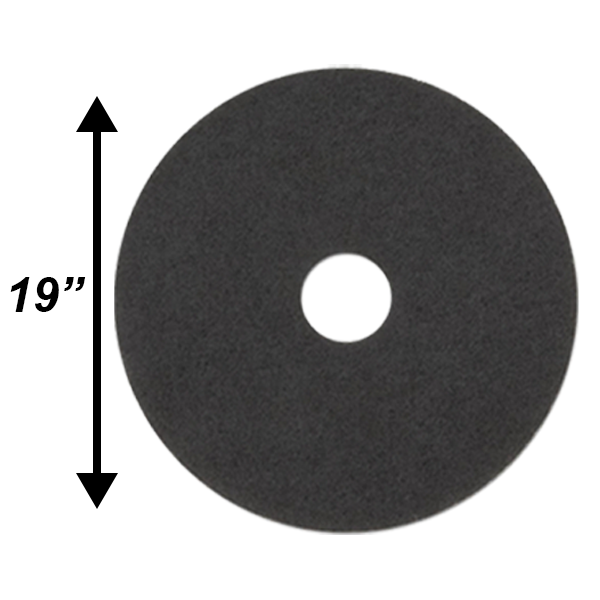 PPC 19" Black Stripping Pad EA