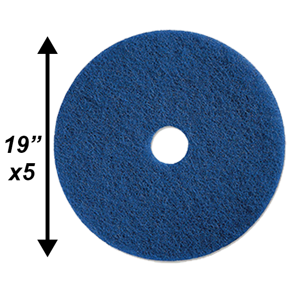 PPC 19" Blue Cleaning Pad 5/CS