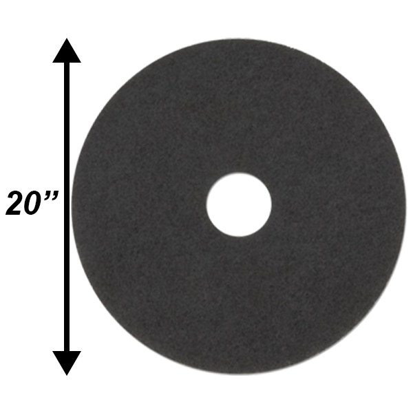 PPC 20" Black Stripping Pad EA