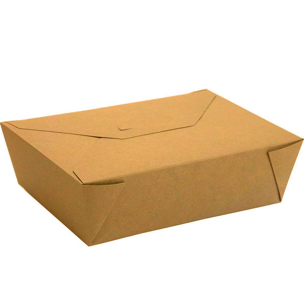 #3 KRAFT POLY TAKE OUT BOXES 200/CS
