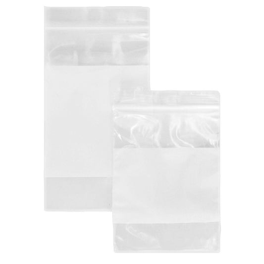 4x6 White Block Reclosable Bags 2.mil 1000/CS
