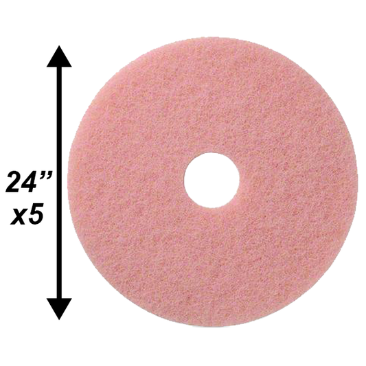 PPC 24" Pink Burnishing pad 5/cs