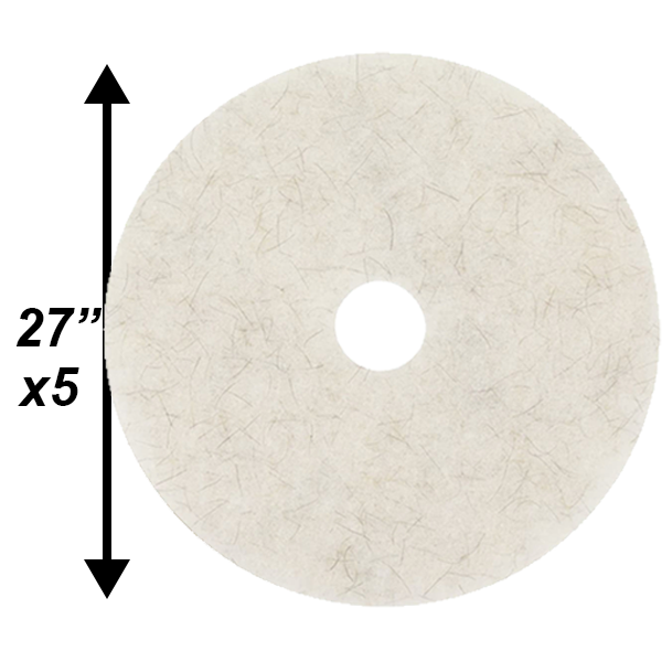 PPC 27" Natural Poly Blend HEAVY Burnishing pad 5/CS