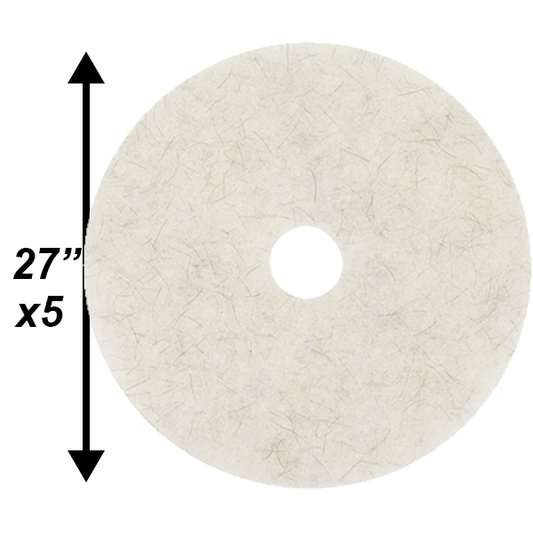 PPC 27" Natural Poly Blend MEDIUM Burnishing pad 5/cs