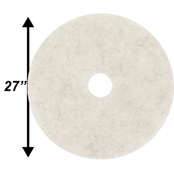PPC 27" Natural Poly Blend MEDIUM Burnishing pad EA