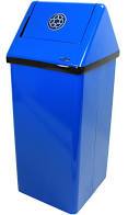 Frost 34" Blue Recycling Receptacle