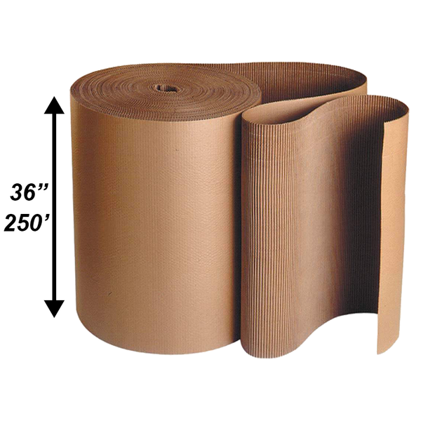 36"x250 Single Face Corrugated