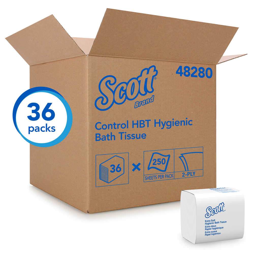 Scott Hygienic Interfold Bath Tissue 2 Ply 36x250 Sheets