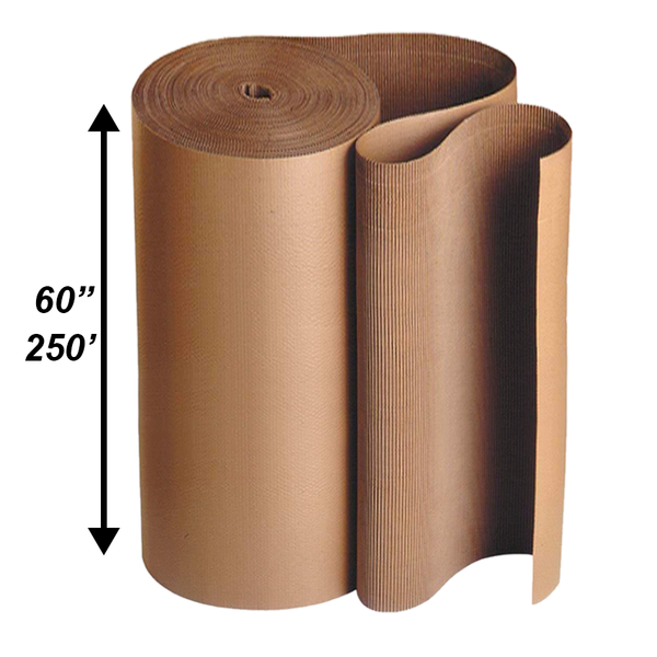 60"x250 Single Face Corrugated