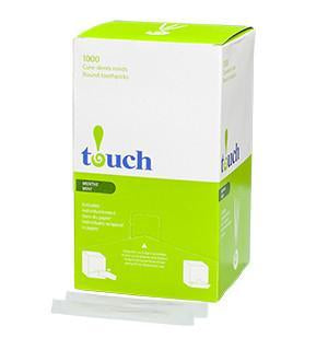Touch Mint Round Paper Wrap Toothpick 12x1000/cs