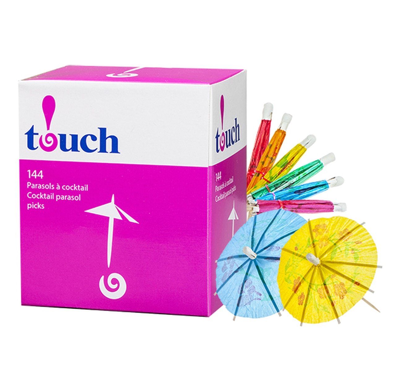 Touch Toothpick Parasols 50x144/CS