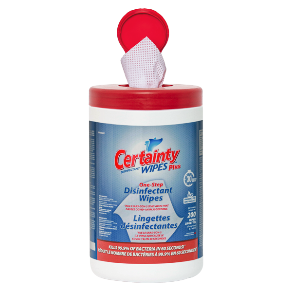 Certainty Plus Disinfectant 200 Wipes x 6/CS