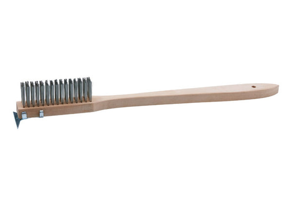 Winco 20" Wire Bristles with Scraper