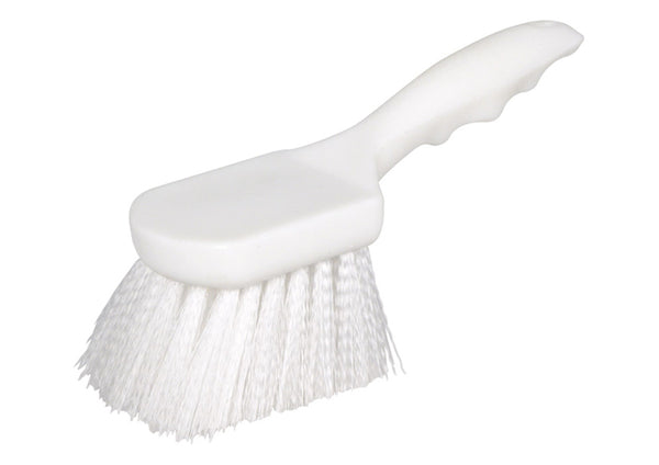 Winco 8" Pot Brush Plastic Holder with Nylon Bristles
