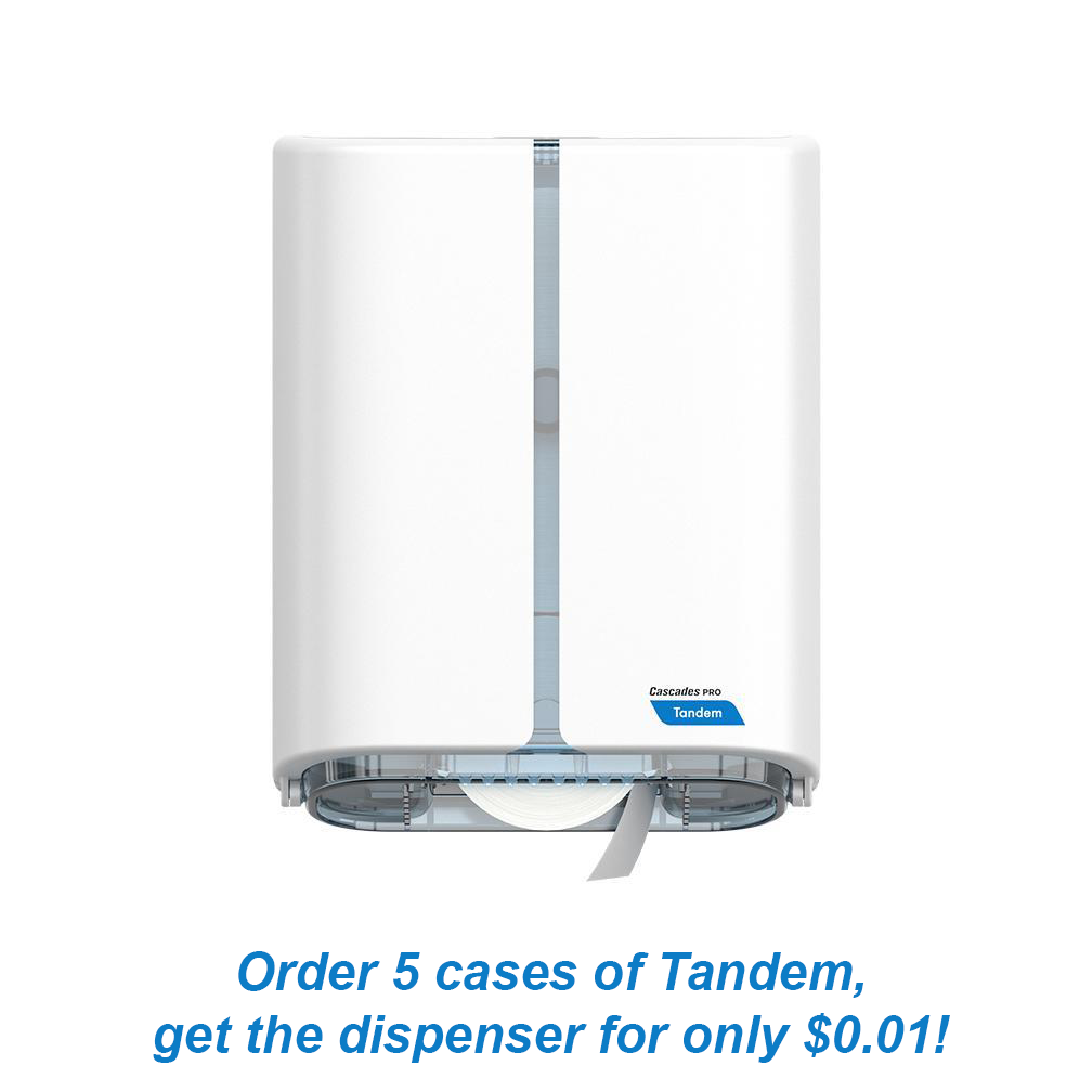 Tandem Single JRT Dispenser White