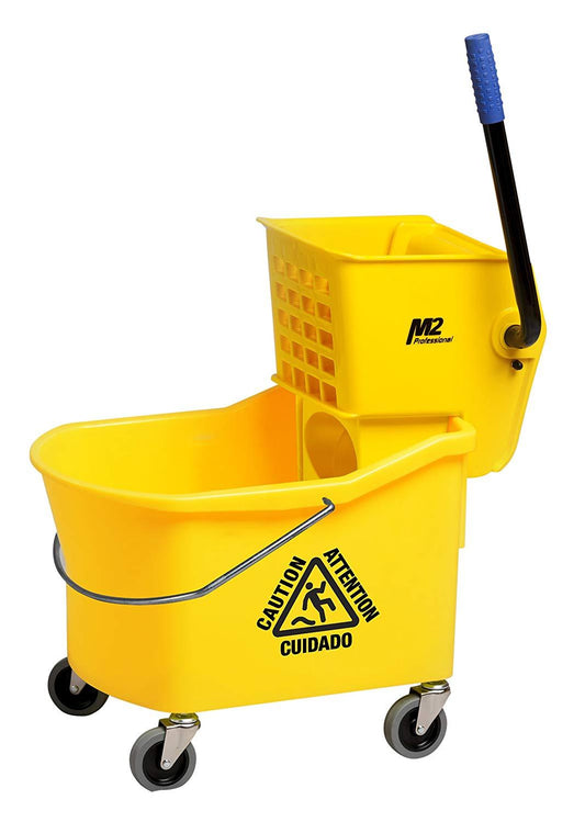 M2 Duluxe 40qt Side Press Mop Bucket